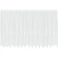 vidaXL Rideau en Dentelle Floral Blanc 180 x 400 cm Polyester