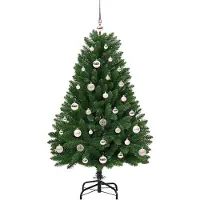 vidaXL Sapin de Noël artificiel avec 150 LED Vert 120 cm PVC et métal