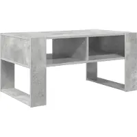 vidaXL Table basse Béton Gris 92 x 53 x 45 cm Bois composite