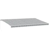 vidaXL Store manuel anthracite & blanc 600x300 cm