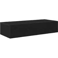 vidaXL Étagère murale avec tiroirs noir 80x33x17 cm bois d'ingénierie
