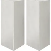 vidaXL Jardinières 2 pcs triangulaire 40x40x75 cm acier inoxydable