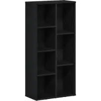 vidaXL Bibliothèque En Chêne Noir 50 X 25 X 104 Cm Bois D'ingénierie