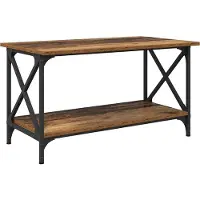 vidaXL Table basse en vieux bois 80 x 45 x 45.5 cm Bois composite