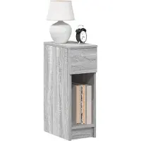 vidaXL Table de chevet avec tiroir sonoma gris 20x36x60 cm