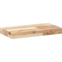 vidaXL Étagères flottantes 2 pcs 60x20x4 cm acacia massif non traité