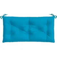 vidaXL Coussin pour banc de jardin bleu clair 100x50x7 cm tissu Oxford