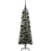 vidaXL Sapin de Noël artificiel avec 150 LED Vert 40,5 x 40,5 x 120 cm