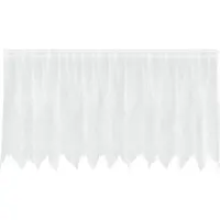 vidaXL Rideau en Dentelle Floral Blanc 100 x 300 cm Polyester
