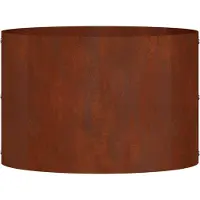 vidaXL Pots de jardin 5 pcs Marron 30 x 30 x 20 cm Acier cuivré