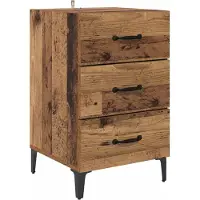 vidaXL Cabinet de chevet Bois ancien 40 x 40 x 66 cm Bois d'ingénierie