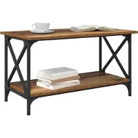 vidaXL Table basse en vieux bois 80 x 45 x 45.5 cm Bois composite