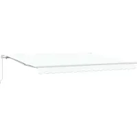 vidaXL Store rétractable Blanc 400 x 300 cm Polyester et aluminium