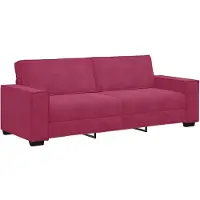 vidaXL Canapé 3 places , rouge vin, 220 x 78 x 84 cm, velours