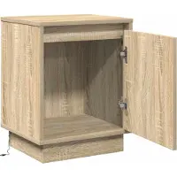 vidaXL Cabinet de chevet avec Chêne sonoma 39 x 34.5 x 50 cm
