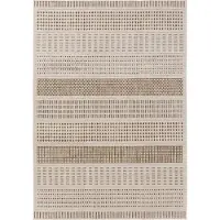 Interiyou Tapis d'intérieur et d'extérieur Kano Crème/Beige A2 240 x 350 cm