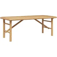 vidaXL Table basse marron 110 x 50 x 43 cm bambou