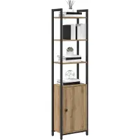 vidaXL Bibliothèque Chêne artisanal 40 x 24 x 161 cm Bois d'ingénierie
