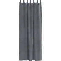 vidaXL Rideaux occultants, 2 pièces, gris clair, 140 x 225 cm, velours