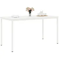 vidaXL Table de bar blanche 200 x 100 x 105 cm en pin massif