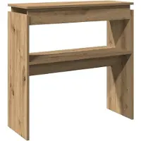 vidaXL Table console chêne artisanal 80x30x80 cm bois d'ingénierie