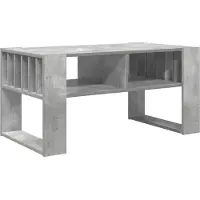 vidaXL Table basse Béton Gris 92 x 49,5 x 45 cm Bois composite