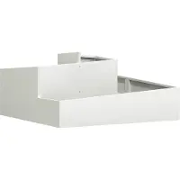 vidaXL Cache-pot de jardin Blanc 100 x 100 x 50 cm