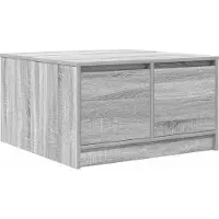 vidaXL Table basse avec tiroirs Gris Sonoma 70,5x70x40 cm