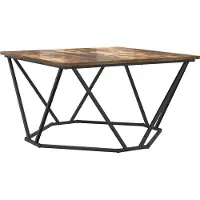 vidaXL Table Basse Chêne Fumé 80X80X45 Cm Avec Bois d'Ingénierie Lumarko !