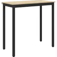 vidaXL Table haute en aggloméré, rectangulaire