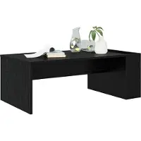 vidaXL Table basse noire imitation chêne 95 x 50 x 34 cm Bois composite