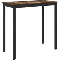 vidaXL Table haute en aggloméré, rectangulaire