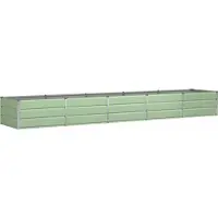vidaXL Jardinière Vert 400 X 80 X 45 Cm Acier