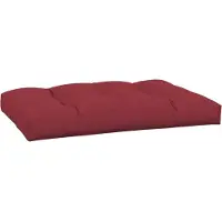 vidaXL Coussin de palette rouge bordeaux 120x80x12 cm tissu