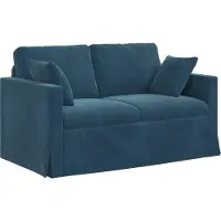 vidaXL Canapé bleu 138 x 78 x 80 cm Velours