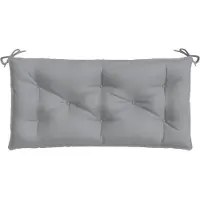 vidaXL Coussin pour banc de jardin Gris 100x50x7 cm Tissu Oxford