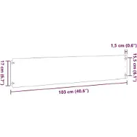 vidaXL Bordure de jardin, 10 pièces, 20 x 103 cm, acier laminé à froid