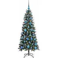 vidaXL Sapin de Noël artificiel Vert 150 cm PVC, plastique et acier