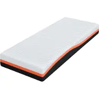 vidaXL Matelas blanc et noir 70 x 200 cm Tissu jacquard