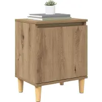 vidaXL Cabinet de chevet chêne artisanal 40 x 30 x 50 cm