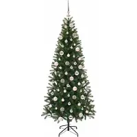 vidaXL Sapin de Noël artificiel avec 300 LED Vert 180 cm PE et PVC