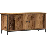 vidaXL Armoire TV vieux bois 100 x 35 x 45 cm Bois composite