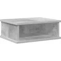 vidaXL Table de chevet Gris béton 40 x 31 x 15 cm Bois d'ingénierie