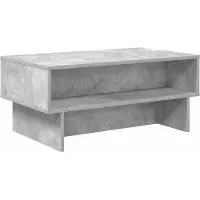 vidaXL Table basse, gris béton, 80 x 46 x 35 cm, matériau de bois
