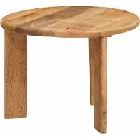vidaXL Tables basses gigognes, lot de 2, marron, bois massif de manguier