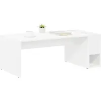 vidaXL Table basse blanche 101,5 x 50 x 37 cm Bois composite