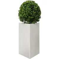 vidaXL Jardinière triangulaire 50x43x75 cm acier inoxydable