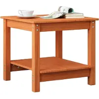 vidaXL Table basse brun cire 50 x 50 x 45 cm pin massif