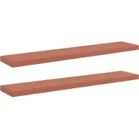 vidaXL Étagères Murales Montage mural 2 pcs Rouge 120 x 23,5 x 4 cm