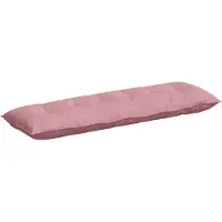 vidaXL Coussin de dossier rose 160 x 50 cm velours côtelé